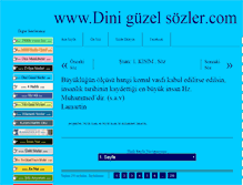 Tablet Screenshot of diniguzelsozler.com